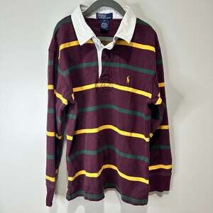 Polo Ralph Lauren Big Boys Long-Sleeve Iconic Striped Rugby Shirt, Sz S